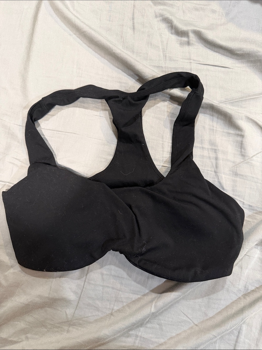 Black Women's Racerback Bra - Comfortable Support